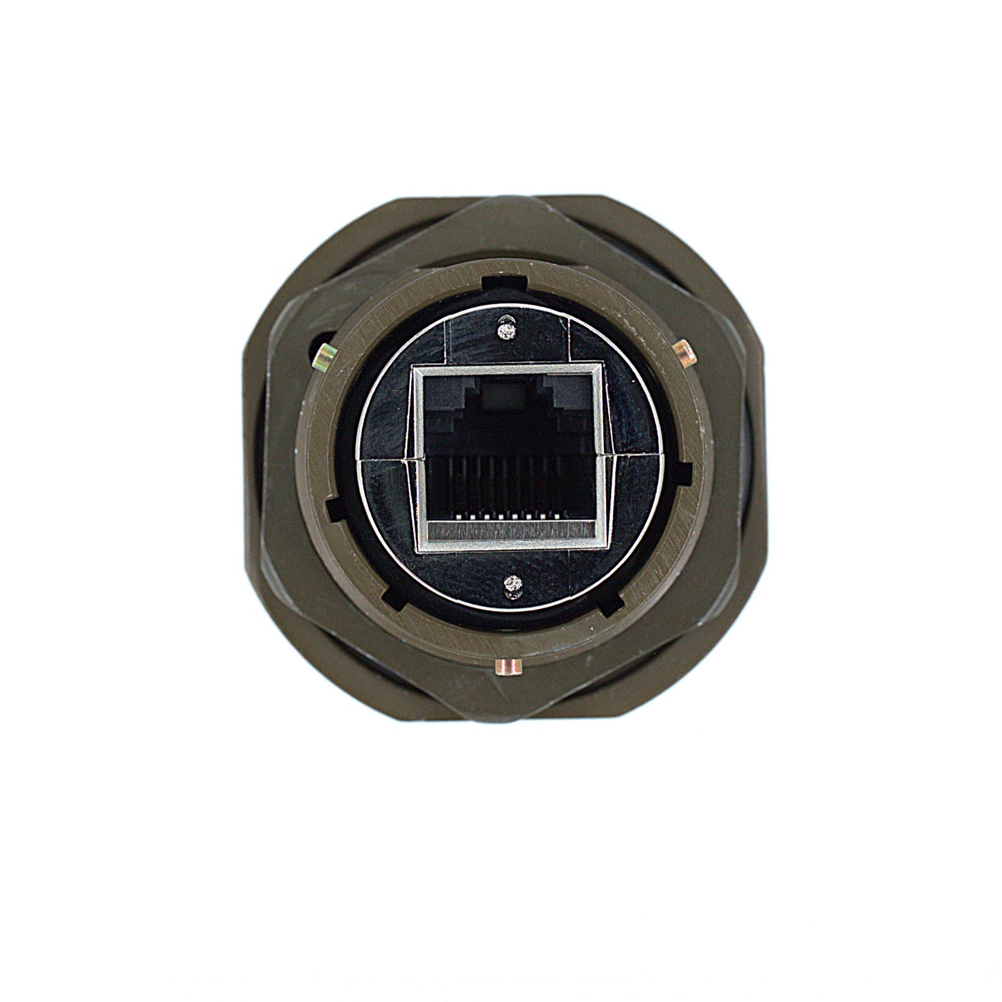 170873 - Ethernet Jam Nut Receptacle (female), Bayonet, RJ45