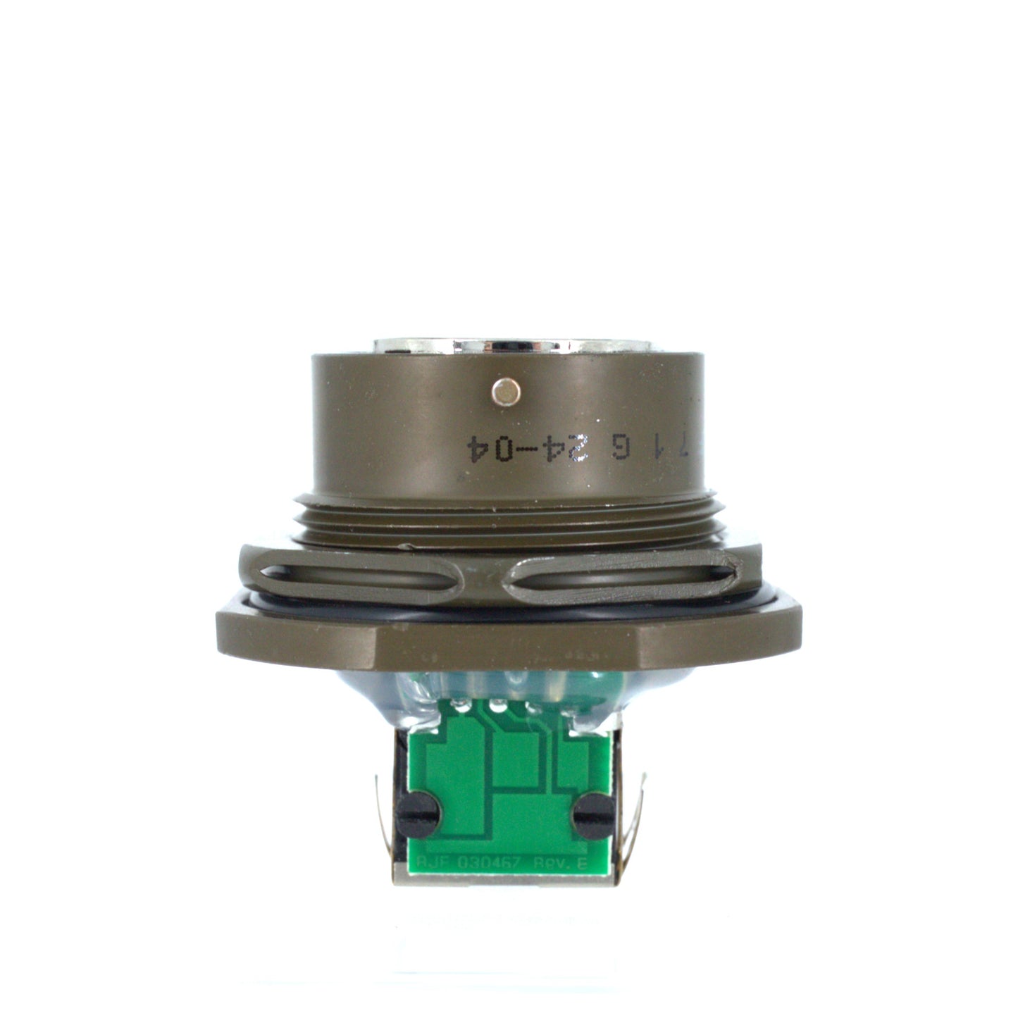 170873 - Ethernet Jam Nut Receptacle (female), Bayonet, RJ45