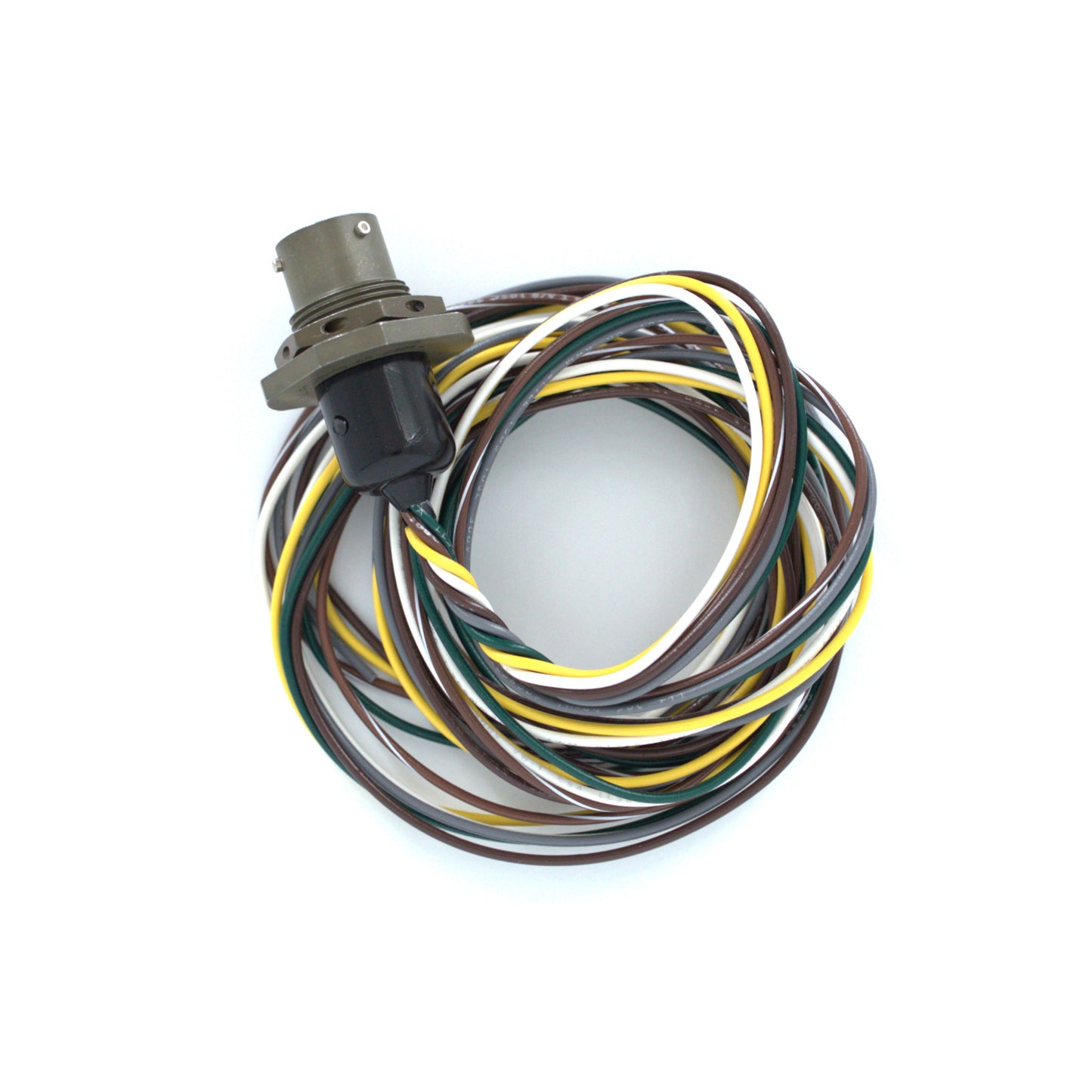 171206 - 6-Pin Jam Nut Receptacle (sockets) with 46" leads